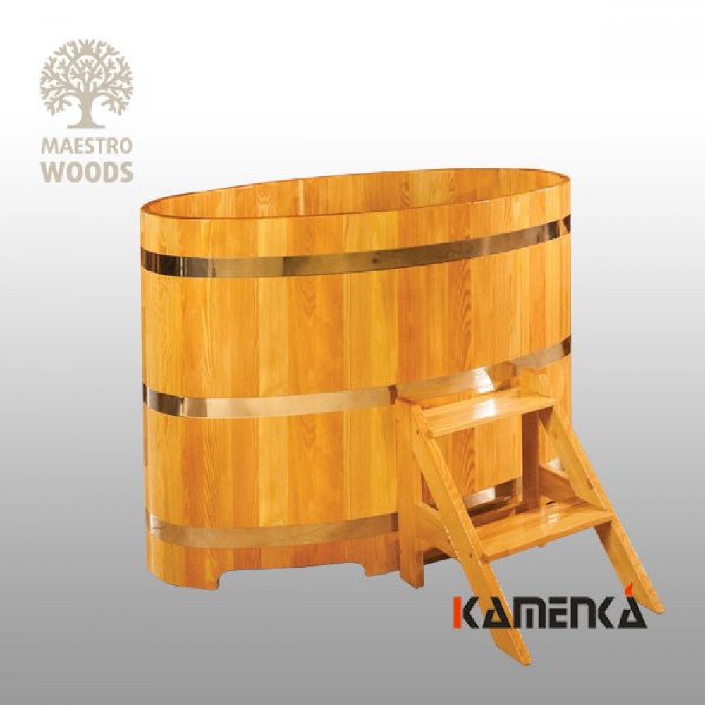 Купель Maestro Woods овальная 0,69x1,31 H=1,10м из лиственницы