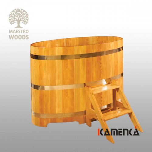 Купель Maestro Woods овальная 0,69x1,31 H=1,10м из лиственницы